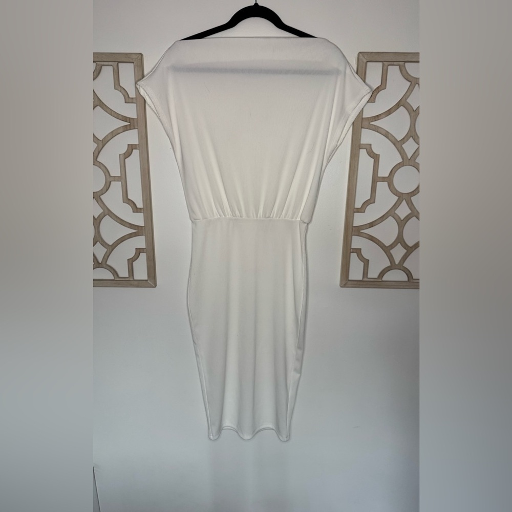 Off-the-Shoulder White Women's Dress
